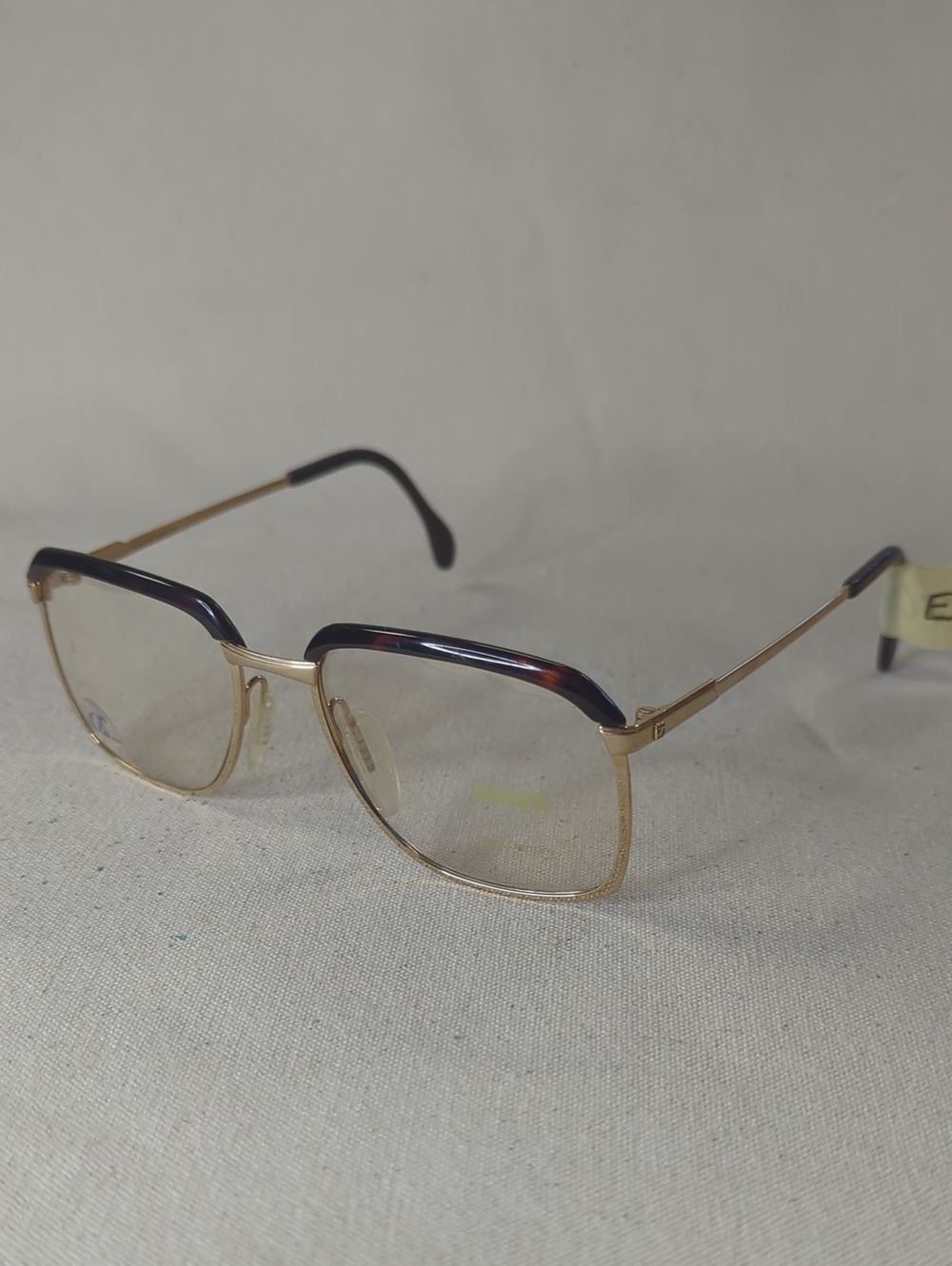 Zeiss W. Germany Gold Metal Top-Tortoise Rim Eyeglasses